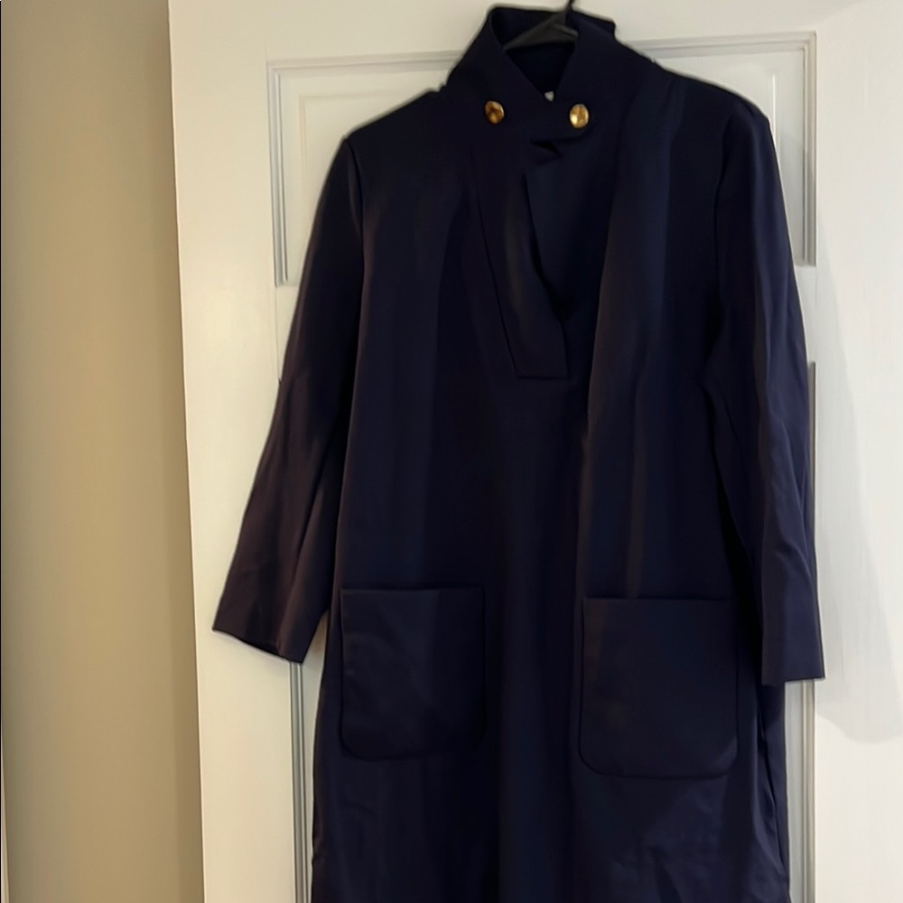 Elegant navy tuckernuck dress